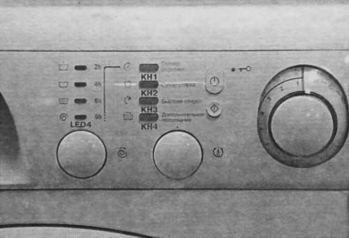 Определение ошибки стиральной машины Indesit и Ariston по светодиодам (AVD и AVL)